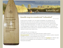 Tablet Screenshot of kanolife.nl